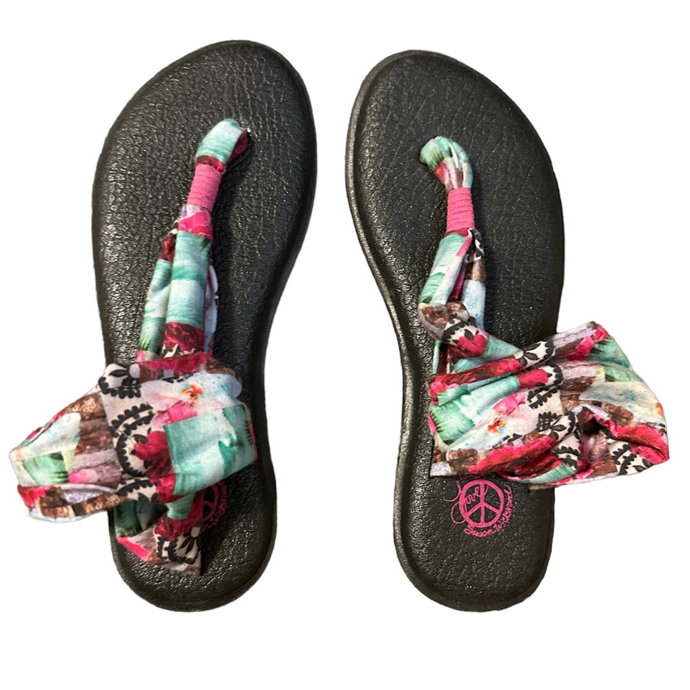 Sanuk yoga sling colorful sandals